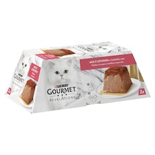 Purina Gourmet Revelations pástétom lazaccal és zamatos szósszal 2 x 57 g (114 g)