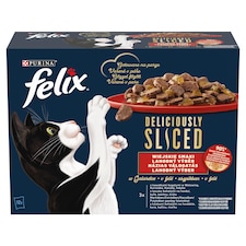 Purina Felix Deliciously Sliced házias válogatás aszpikban nedves macskaeledel 12 x 80 g