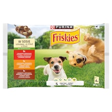 Purina Friskies szószos válogatás nedves kutyaeledel 4 x 85 g (340 g)