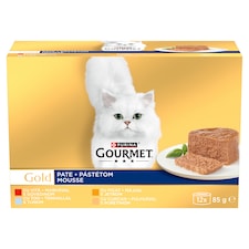 Purina Gourmet Gold pástétom nedves macskaeledel 12 x 85 g