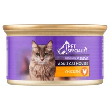 Pet Specialist teljes értékű állateledel felnőtt macskák számára, pástétom csirkével 85 g