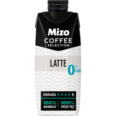 Mizo Coffee Selection Latte UHT zsírszegény kávés tej édesítőszerekkel 250 ml