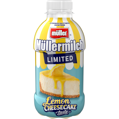 Müllermilch citromos sajttorta ízű zsírszegény tejital 400 g
