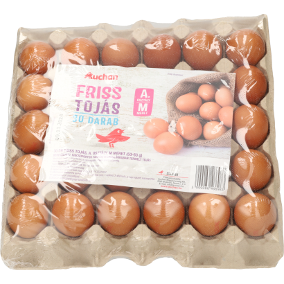 Auchan Kedvenc friss tojás A osztály M méret 30 db