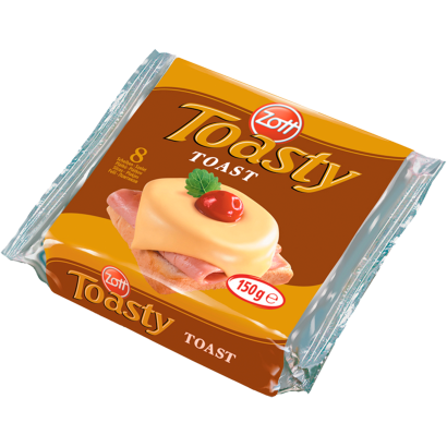 Zott Toasty Toast zsíros ömlesztett sajt 8 x 18,75 g (150 g)