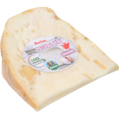 Auchan Kedvenc Gazdától az asztalig füstölt fokhagymás gomolya sajt Ft/kg