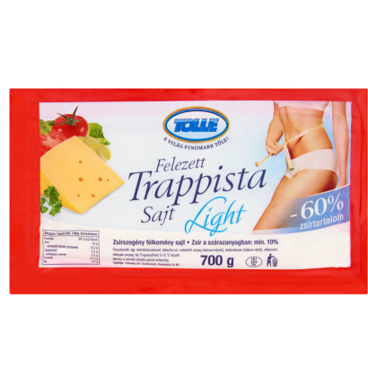 Tolle Light zsírszegény félkemény felezett trappista sajt 700 g
