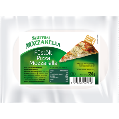 Szarvasi Mozzarella füstölt pizza mozzarella félkemény, félzsíros hevített-gyúrt sajt 350 g
