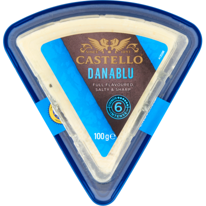 Castello Danablu 50+ dán zsírdús, kékpenésszel érő félkemény sajt 100 g