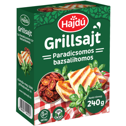 Hajdú paradicsomos bazsalikomos grillsajt 240 g