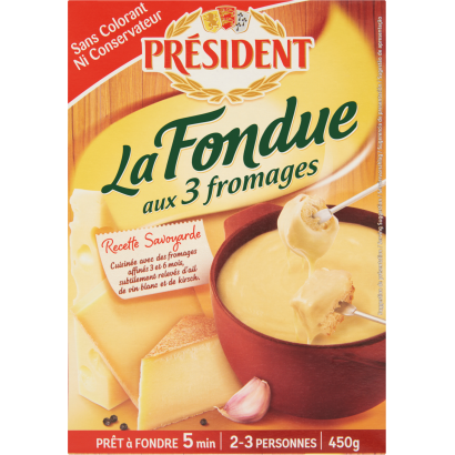 Président 3 sajtos fondü 450 g
