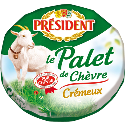 Président Palet de Chevre zsíros lágy kecskesajt pasztőrözött kecsketejből 120 g