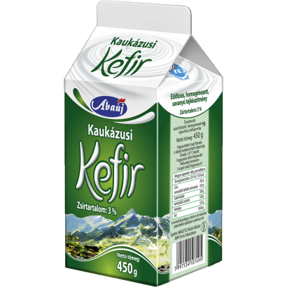Abaúj kaukázusi kefir dobozos 3% 450 g