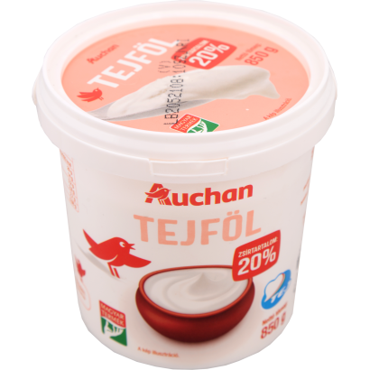 Auchan Kedvenc tejföl 20% 850 g