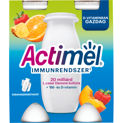 Danone Actimel vegyes gyümölcsízű zsírszegény joghurtalapú ital 4 x 100 g (400 g)