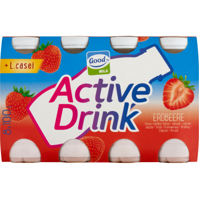 Good Milk Active Drink epres zsírszegény joghurtital 8 x 100 g (800 g)