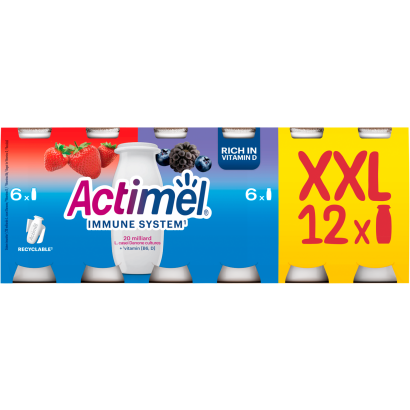 Danone Actimel zsírszegény joghurtalapú ital 12 x 100 g (1200 g)