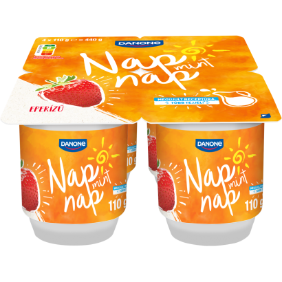 Danone Nap mint Nap élőflórás eperízű zsírszegény joghurt 4 x 110 g