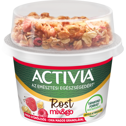 Activia Mix&Go granola pirosgyümölcs 165 g