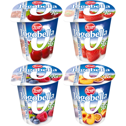 Zott Jogobella 0% élőflórás, sovány joghurt édesítőszerekkel 150 g