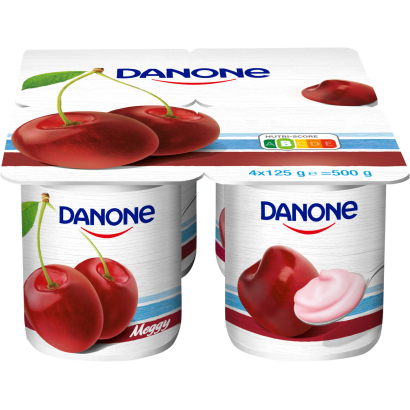 Danone meggyízű, élőflórás, zsírszegény joghurt 4 x 125 g (500 g)