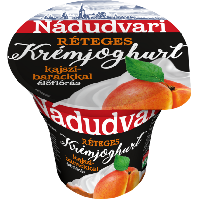 Nádudvari réteges élőflórás krémjoghurt kajszibarackkal 180 g
