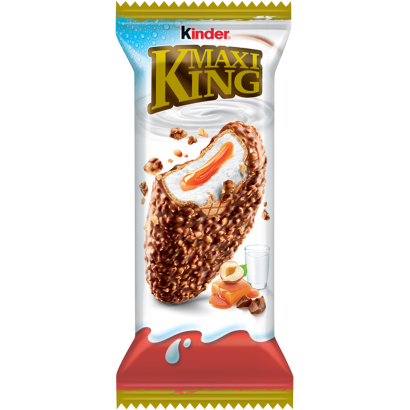 Kinder Maxi King lágy karamellás és tejes krémmel töltött ostya 35 g