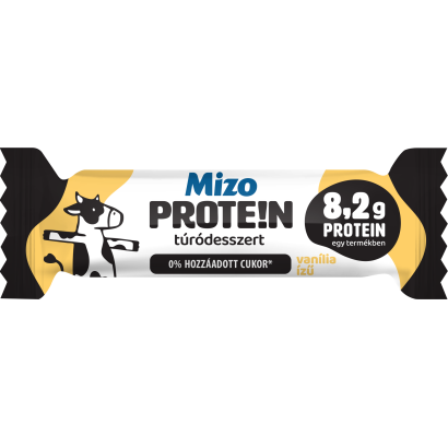 Mizo Protein vanília ízű túródesszert kakaós bevonattal hozzáadott fehérjével és édesítőszerrel 51 g