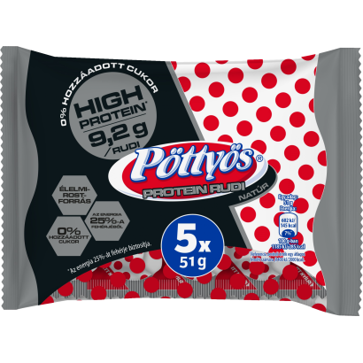 Pöttyös Protein Rudi natúr 5x51 g