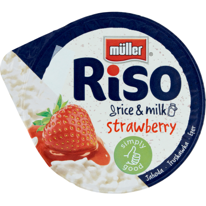 Müller Riso tejberizs desszert eper készítménnyel 200 g