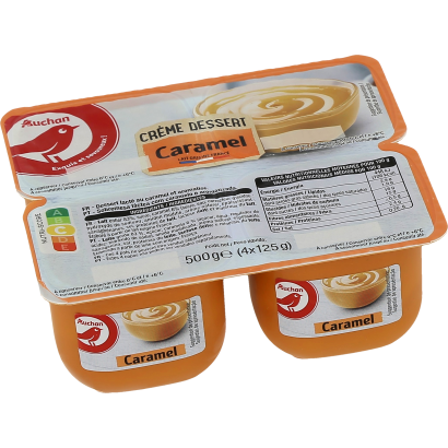 Auchan Kedvenc krém dresszert karamell 4 x 125 g