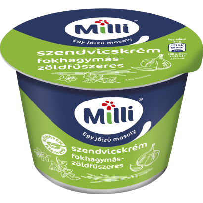 Milli fokhagymás-zöldfűszeres szendvicskrém 200 g