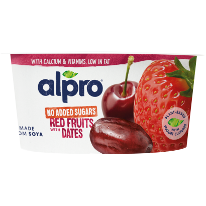 Alpro fermentált szójakészítmény eperrel, cseresznyével, datolyával 135 g