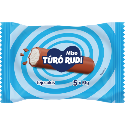 Mizo Túró Rudi natúr tejcsokoládé bevonattal 5x51 g
