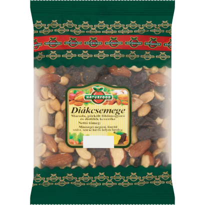 Naturfood Diákcsemege mazsola, pörkölt földimogyoró és diófélék keveréke 200 g