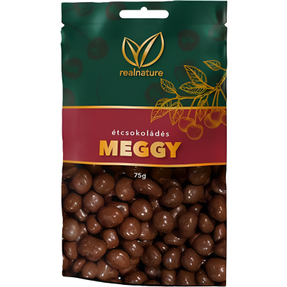Real Nature étcsokoládés meggy 75 g
