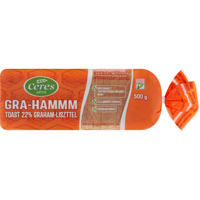 Ceres Gra-Hammm toast 22% Graham-liszttel 500 g