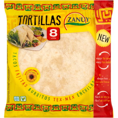 Zanuy búza tortilla 8 db 320 g