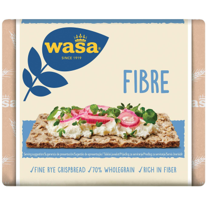 Wasa Fibre élelmi rostokban gazdag, rozsliszttel készült sütőipari termék 230 g
