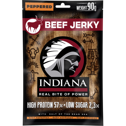 Indiana Jerky marhahúsból borsos ízesítéssel 25g