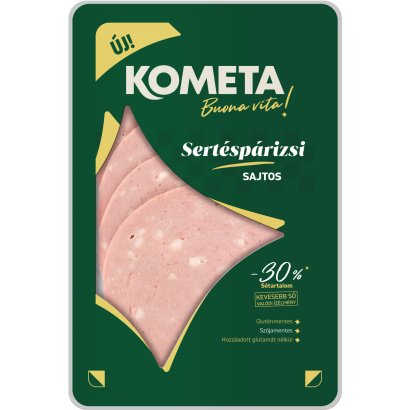 Kometa Útravaló szeletelt sajtos sertéspárizsi 8 szelet 125 g