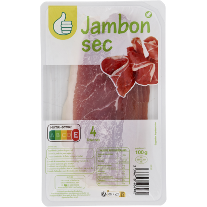 Auchan Tipp érlelt, szeletelt, nyers sertéscomb 100g