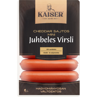 Kaiser cheddar sajtos juhbeles virsli 200 g