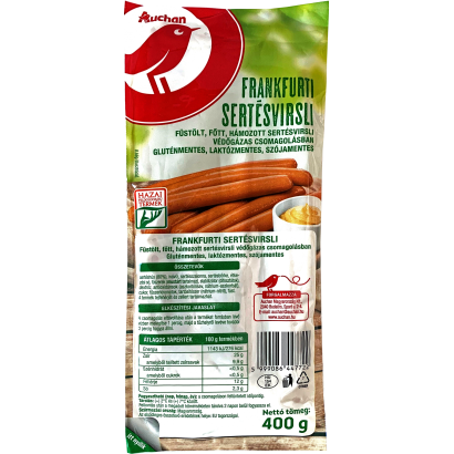 Auchan Kedvenc Frankfurti sertés virsli 400 g