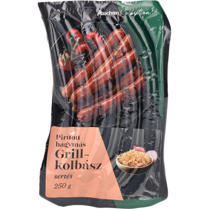Auchan Prémium pirított hagymás grillkolbász 250g