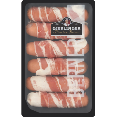 Gierlinger Premium Bacon roppanós sajtos virsli baconbe göngyölve 300 g