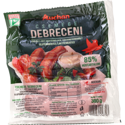 Auchan Kedvenc csemege debreceni 300 g