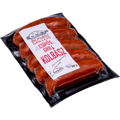 Bogádi Grillező csípős paprikás grill kolbász 400 g