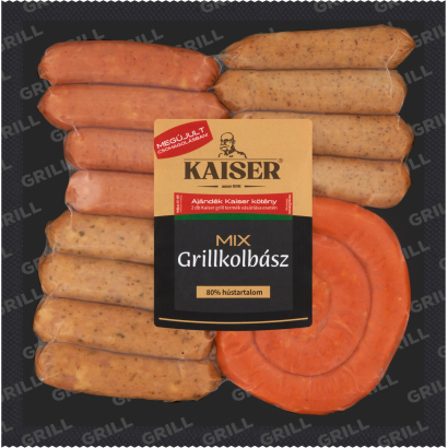 Kaiser grillkolbász mix 380 g