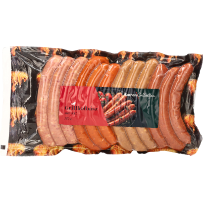 Auchan Prémium Grillkolbász MIX XXL 750g